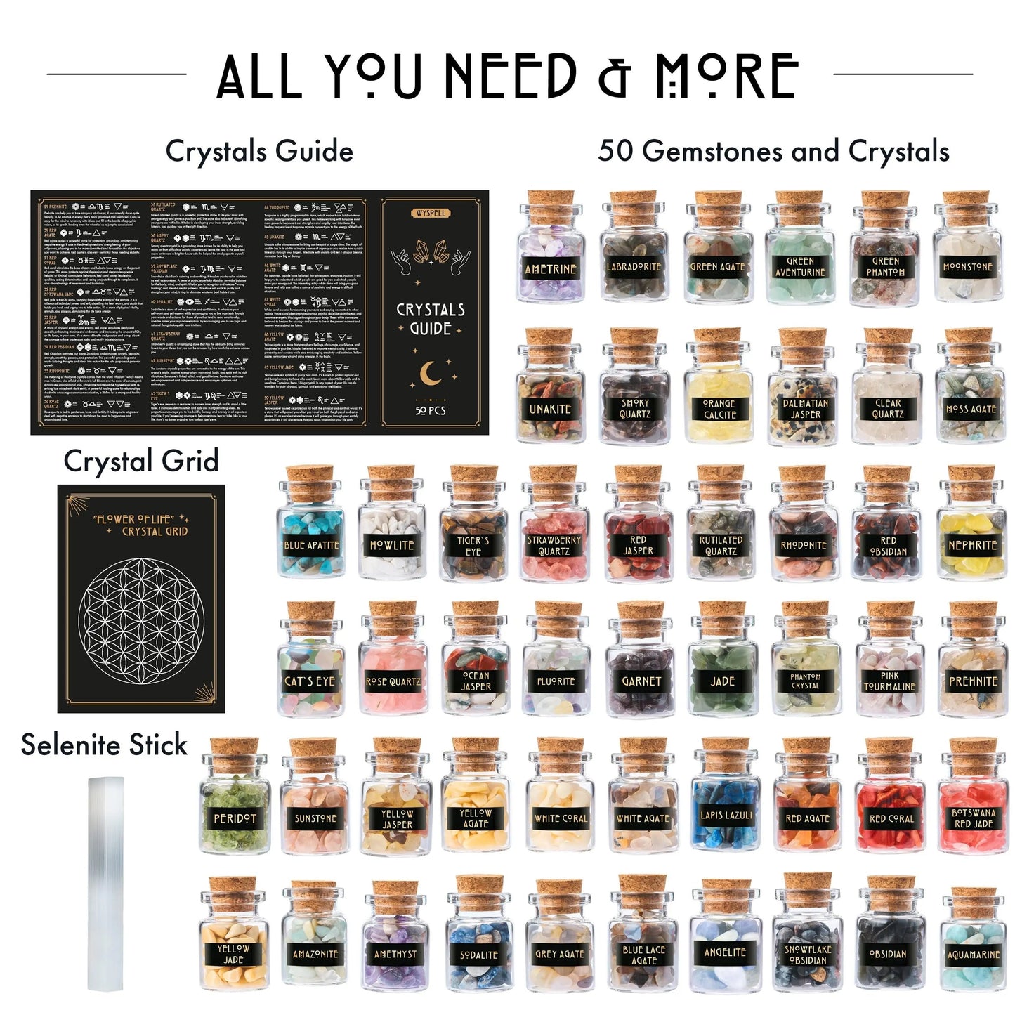 50 PCS Gemstone Kit