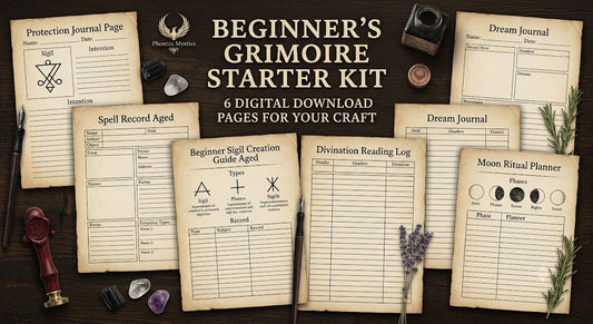 ⭐ Beginner’s Grimoire Starter Kit — Digital Download Bundle