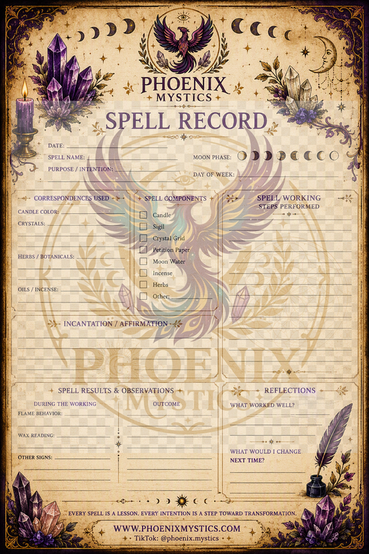 ⭐ Phoenix Mystics Spell Record — Digital Download